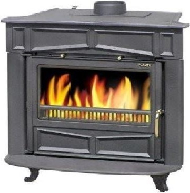 PLAMEN GLAS FRANKLIN krbová kamna 11kW, černá